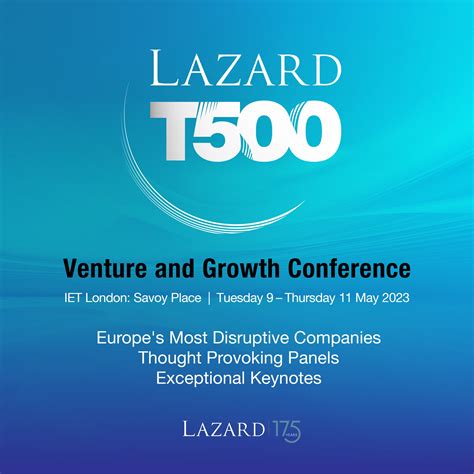 0 41. . Lazard t500 conference 2023